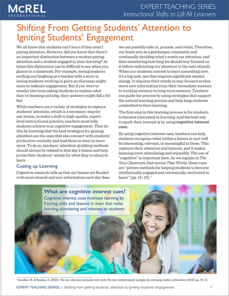 Igniting Student Engagement